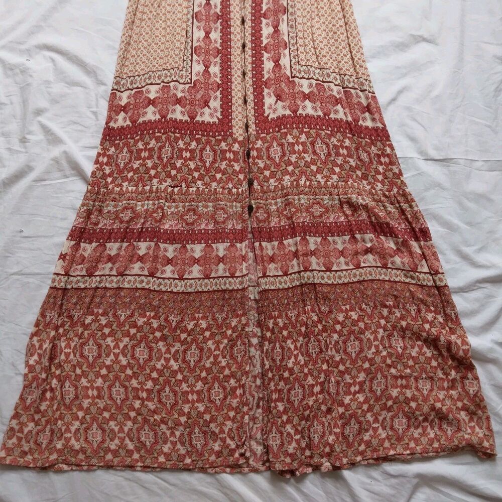 Patrons of Peace Sleeveless Maxi Dress Sundress Boho Chic Festival Womens Small - Picture 4 of 13